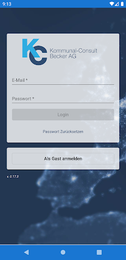Android application KC WebGIS screenshort