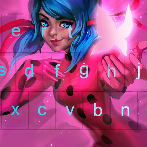 Pink Ladybug Keyboard