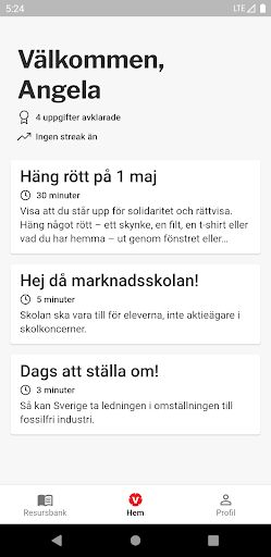 Agera – Vänsterpartiets app Screen 3
