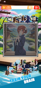 Anime Girl Jigsaw:Onsen