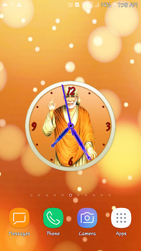 Sai Baba clock Screen 2