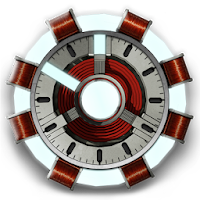 Arc Reactor Clock Widget