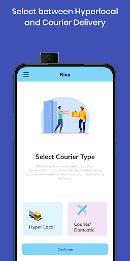 Rivo: Courier Delivery Service Screen 2