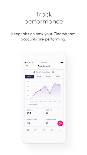 Android application Clearstream screenshort