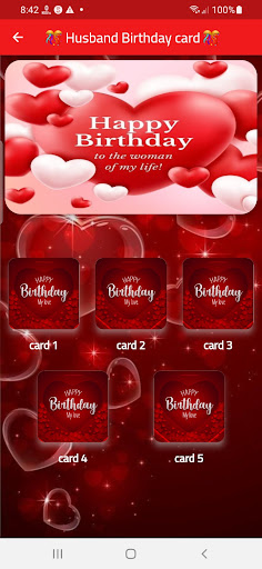 husband Birthday wishes Screenshot