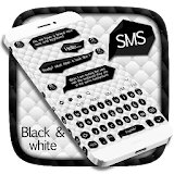 SMS Black White Keyboard icon