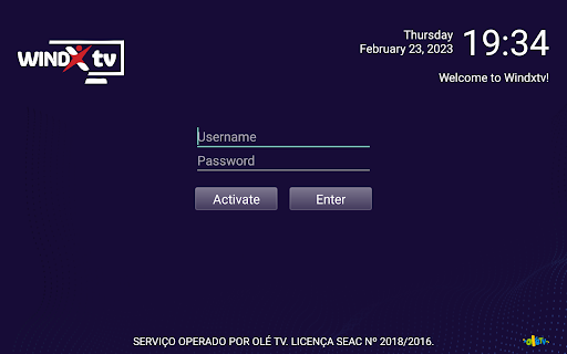 Android application Windxtv screenshort
