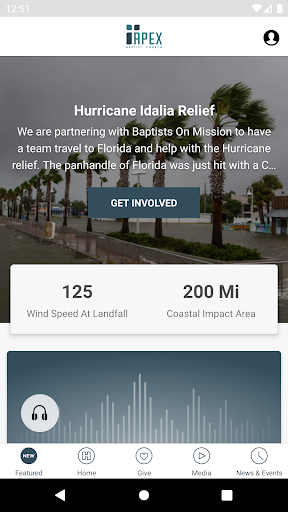 Android application Apex Baptist Church screenshort