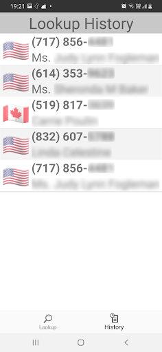 Reverse Lookup: Caller ID Screen 2