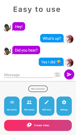 Screenshot of TextingStory Chat Story Maker