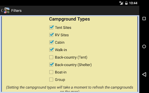 Campaments PÚBLICS definitius (Captura de pantalla O