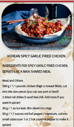 korean food recipes and dishes