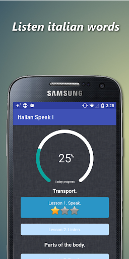 Android application Italian pronunciation offline screenshort