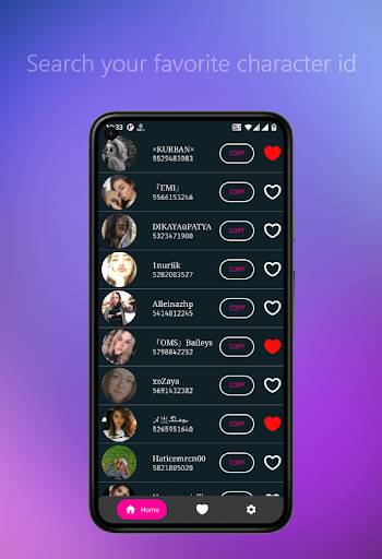 Android application Search Character id bgmi india screenshort