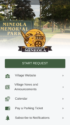 Android application MyMineola screenshort
