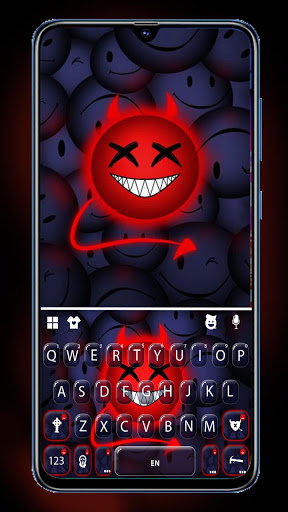 Android application Happy Devil Emoji Keyboard Bac screenshort
