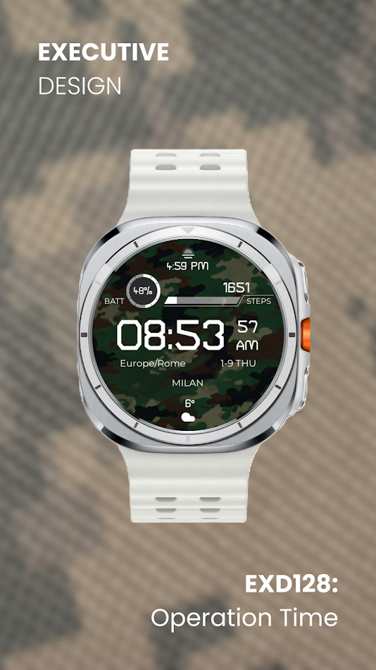 #3. EXD128: Operation Time (Android) Ved: Executive Design Watch Face