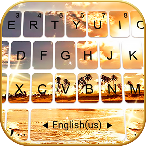 Golden Sunset Keyboard Theme logo