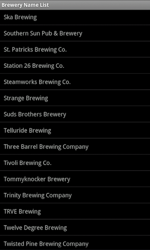 Colorado Brewery Finder Tablet Screen 3