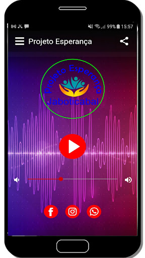 Android application Rádio Projeto Esperança screenshort