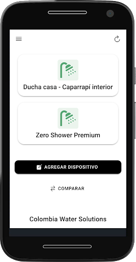 Android application Zero Shower screenshort