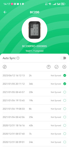 Android application OneBiker screenshort
