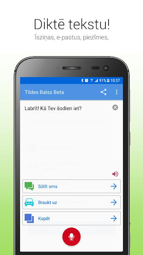 Tildes Balss Beta Screen 3