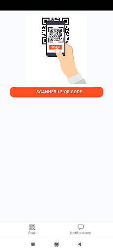 Android application Feedback.ma : QR Code scanner screenshort