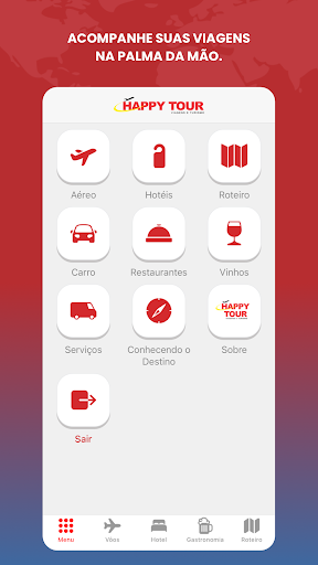 Android application Happy Tour screenshort