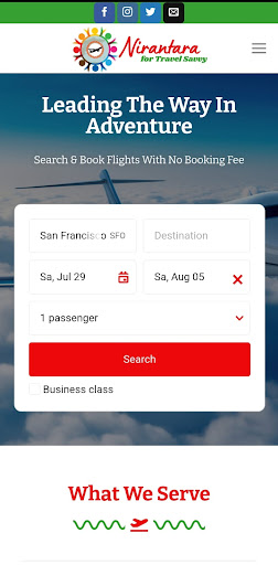 Android application Nirantara for Travel Savvy screenshort