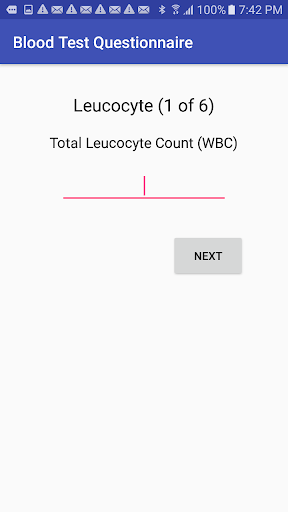 Pulmonary Blood Test Questionn Screen 2