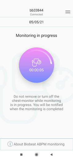 Biobeat ABPM Screen 3