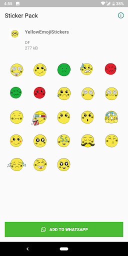 Android application Emoji stickers for WhatsApp screenshort