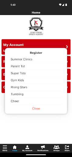 Leong Strong Sports Academy Screen 3