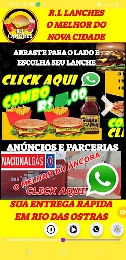 Android application R.L LANCHES NOVA CIDADE screenshort