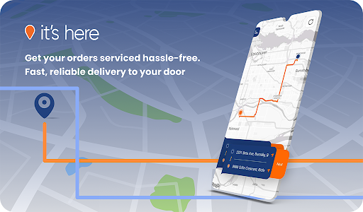its here Delivery Screen 2