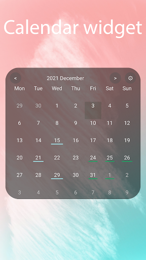 Android application Mature Calendar Widget screenshort
