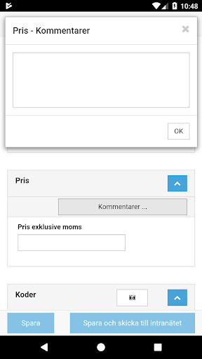Bilmetro Inspection Tool Screen 3