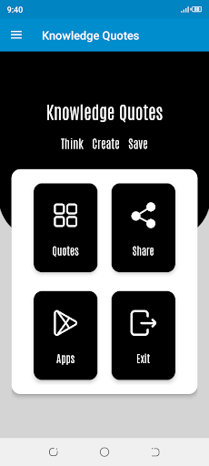 Android application Knowledge Quotes App screenshort