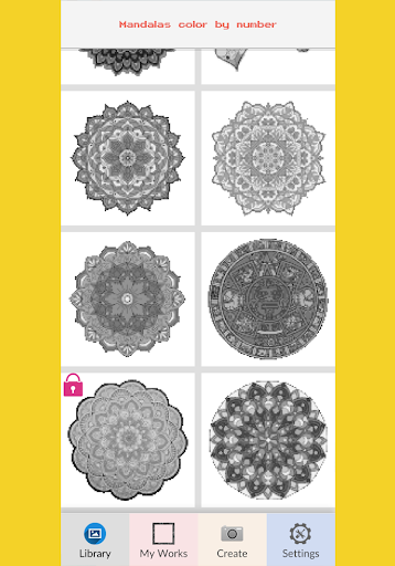 Mandala Color Number Pixel Art Screen 3