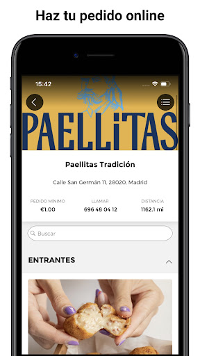 Android application Paellitas Tradición screenshort