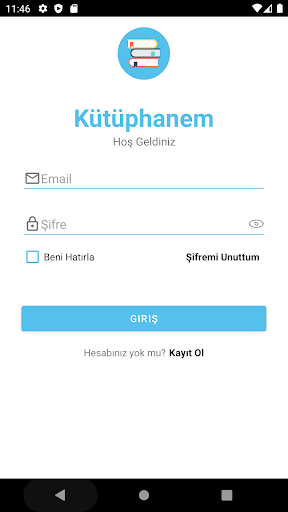 Android application Kütüphanem screenshort