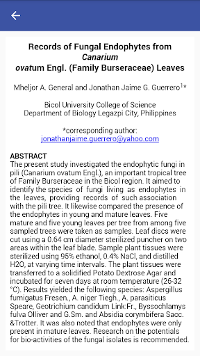 Philippine Journal of Science( screenshot 5