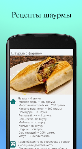 В лаваше. Рецепты шаурмы.