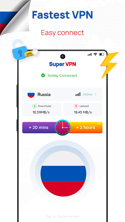 Russia VPN: Get Moscow IP - New - (Android)