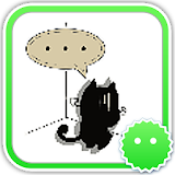 Stickey Black Cat icon