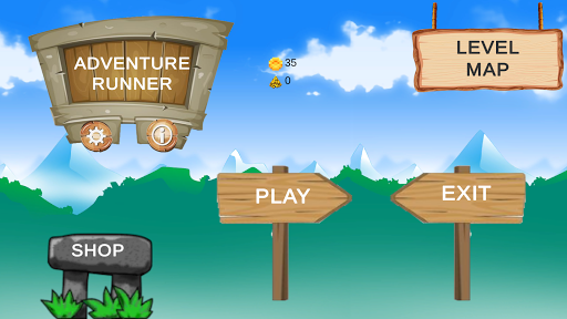 Android application Adventure Runner 2D screenshort