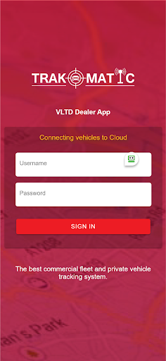 Android application Trakomatic VLT Dealer screenshort