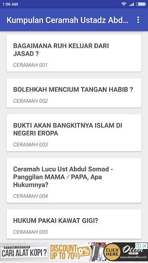 Ceramah Ustad Abdul Somad, Lc. Screen 2