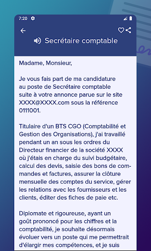 Lettre de motivation Screen 3